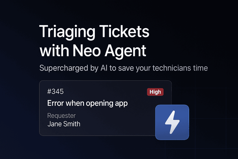 AI for Ticket Triage: Transforming MSP Support Operations - AI for Ticket Triage for MSP automation | Neo Agent