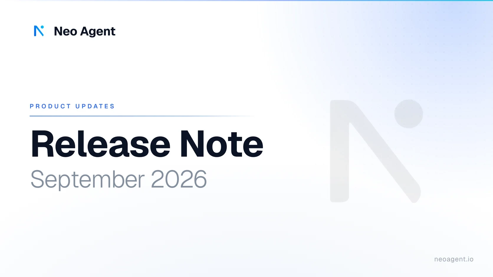 Release Note | September 2026